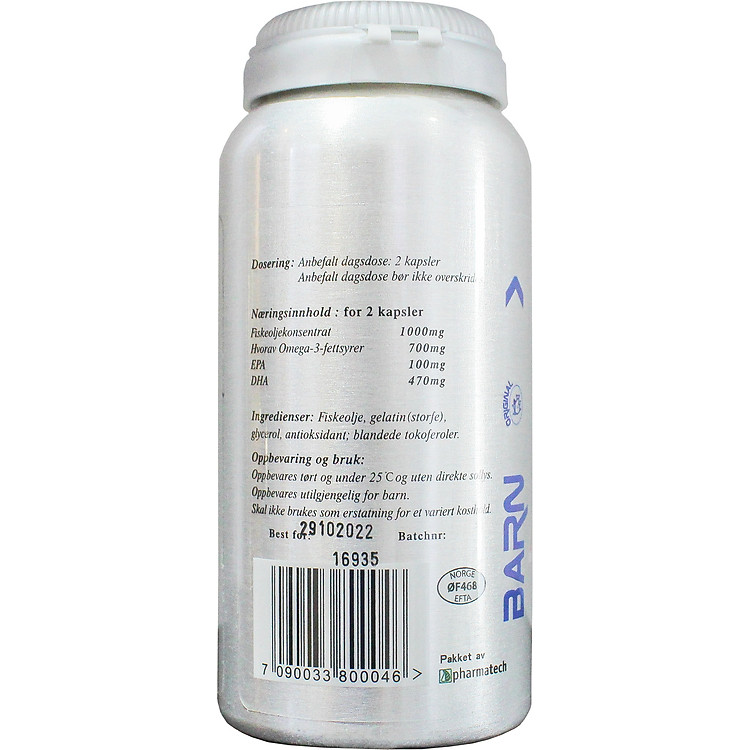 Norsk Omega 3 BARN - Bé khỏe mạnh Chính hãng Giá rẻ - Hình ảnh 4