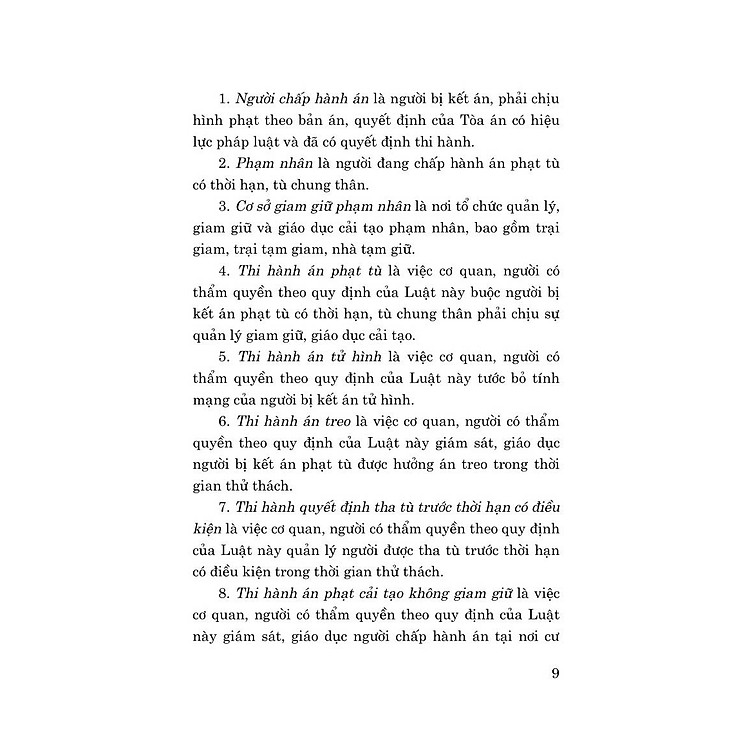 Luật Thi Hành Án Hình Sự Năm 2019 - Bản In 2024 - Ảnh 6