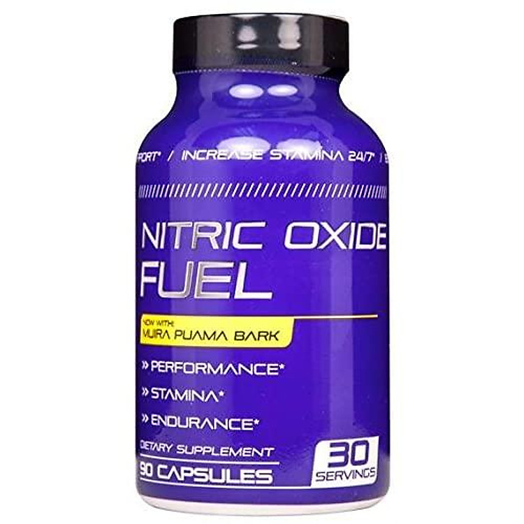 Nitric Oxide Fuel - Endurance & Stamina Booster for Men & Women- Increase Energy & Endurance All Day - Nitric Oxide Booster - L Arginine, Maca, Tribulus, Ginseng Horny Goat Weed Epimedium 90 Caps USA