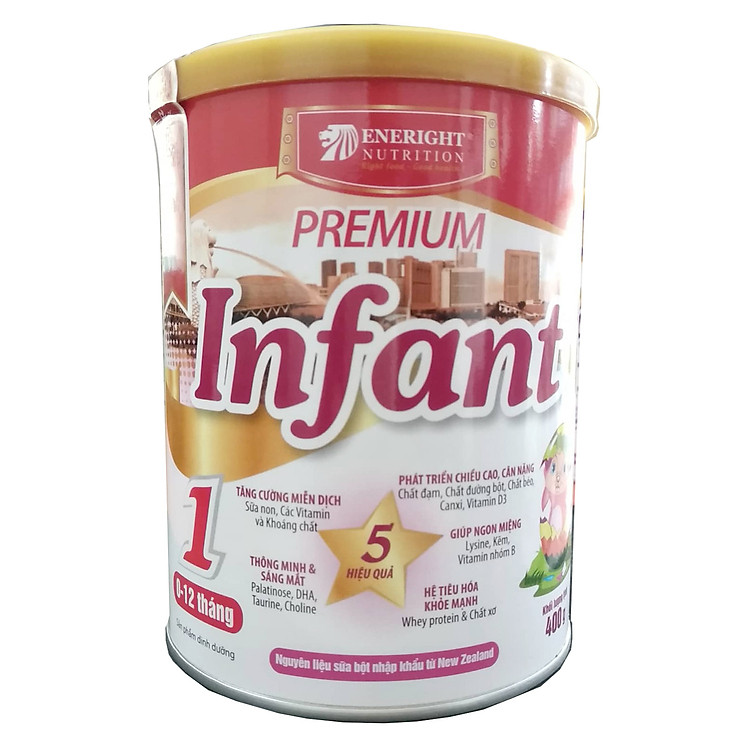 Sữa công thức tăng trưởng và phát triển cho trẻ từ sơ sinh đến 12 tháng tuổi Eneright Premium Infant (400g)