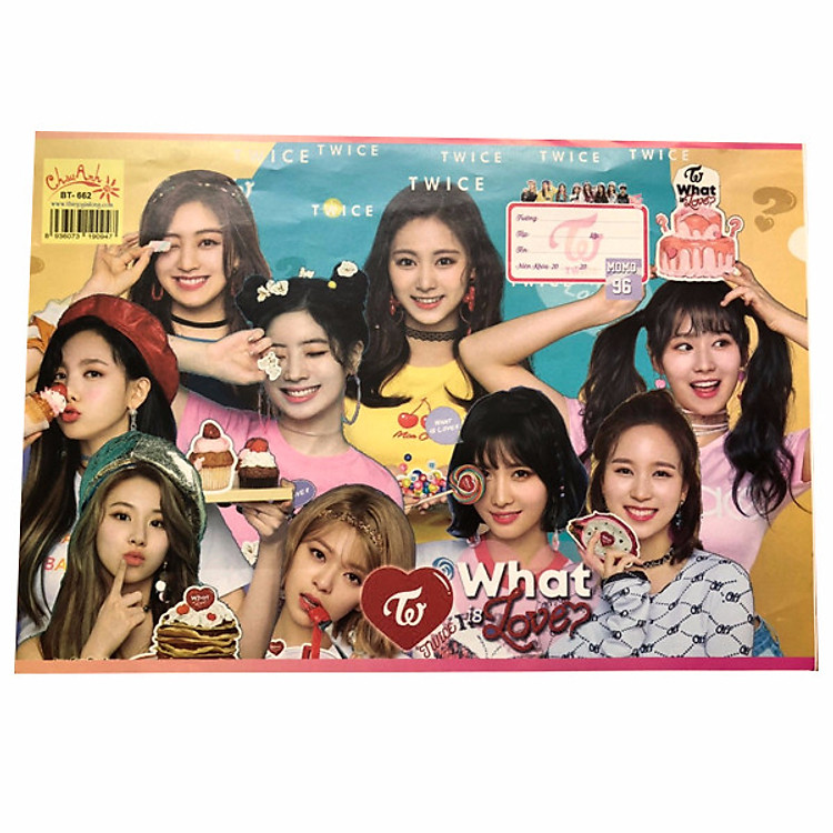 Set 10 tấm bọc vở Twice