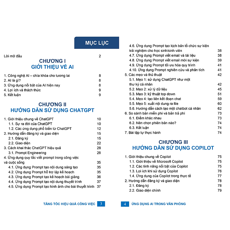 Bộ 2 Sách Ứng Dụng AI - 68 Biểu Mẫu Tin Học Văn Phòng Có Video + Bài Tập Thực Hành - Ảnh 4