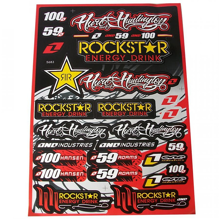 Bộ Tem Xe Máy Khổ A3 42x30cm, Decal Sticker Dán Laptop Mũ Bảo Hiểm (Cắt sẵn, chống thấm nước)