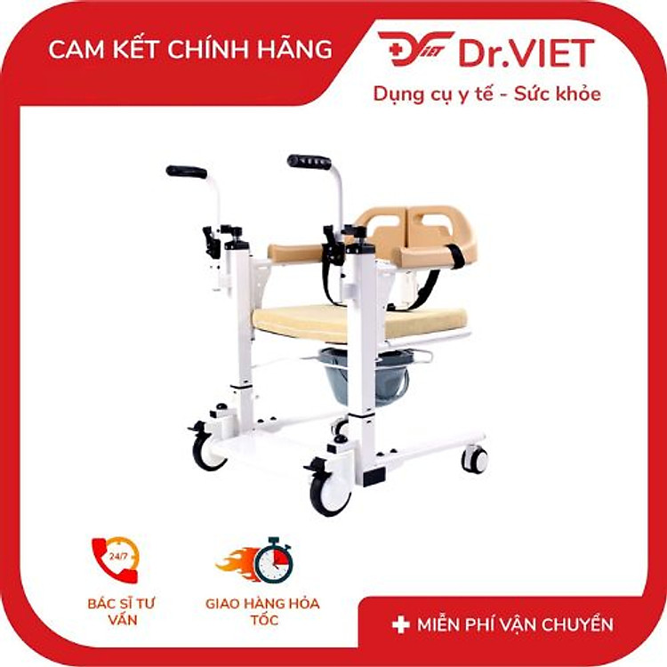 Xe Lăn Nâng Hạ Bệnh Nhân Bằng Pittong Thủy Lực