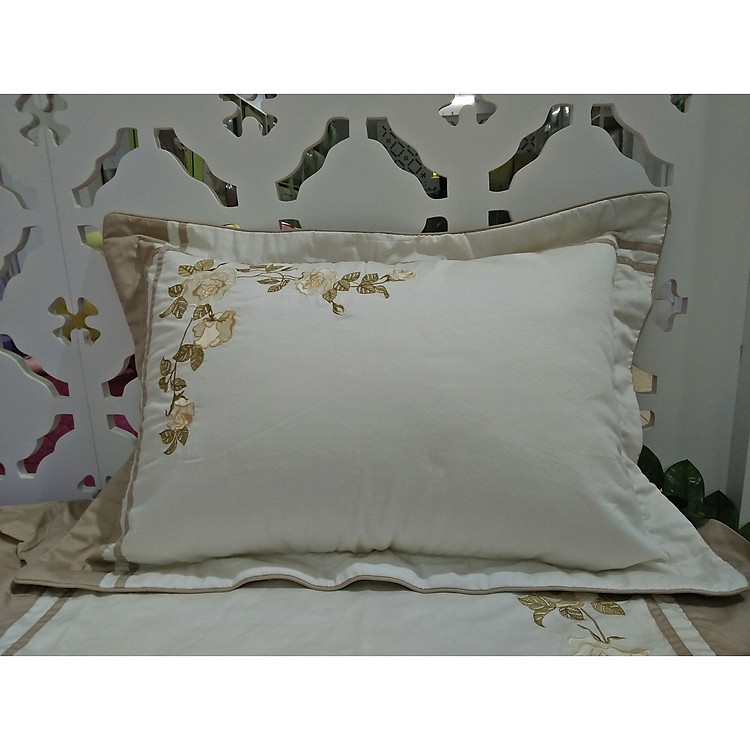 Vỏ gối nằm Edena 45x65cm Cotton Solid - E363 (cái)