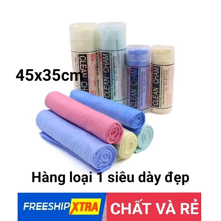 Hàng dày dặn - Khăn tắm chó mèo Clean Cham siêu thấm hút, Lau khô lông chó mèo trong 1 nốt nhạc