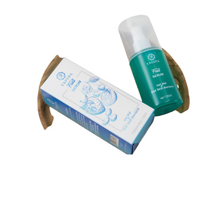 Chuyên hỗ trợ trị mụn lưng,viêm nang lông - Chai xit men vi sinh, serum trái cây Tavida
