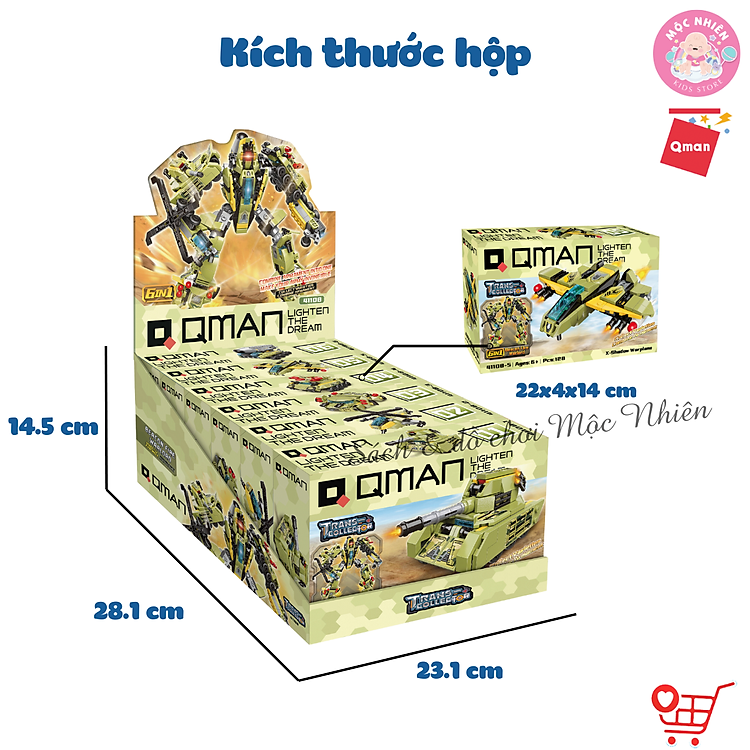 Đồ Chơi Lắp Ráp Qman 41108 - Biệt Đội Chính hãng Giá tốt - Hình ảnh 2