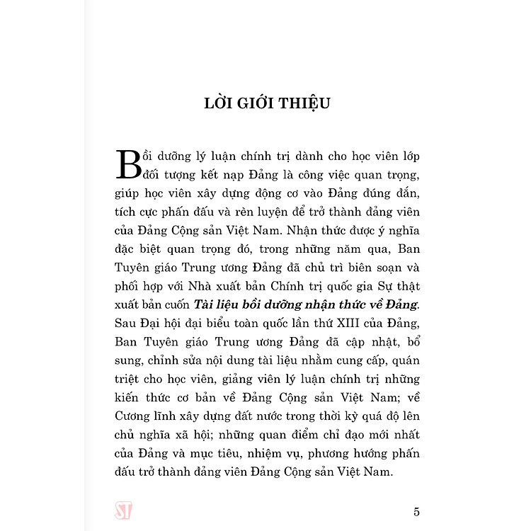 Tài liệu bồi dưỡng nhận thức về Đảng (xuất bản lần thứ 21 có sửa chữa, bổ sung) - Ảnh 2