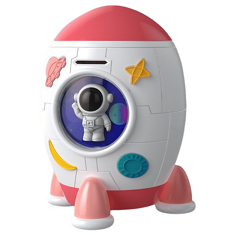 Electronic Piggy Bank Toy ATM Savings Gift for Kids pink battery