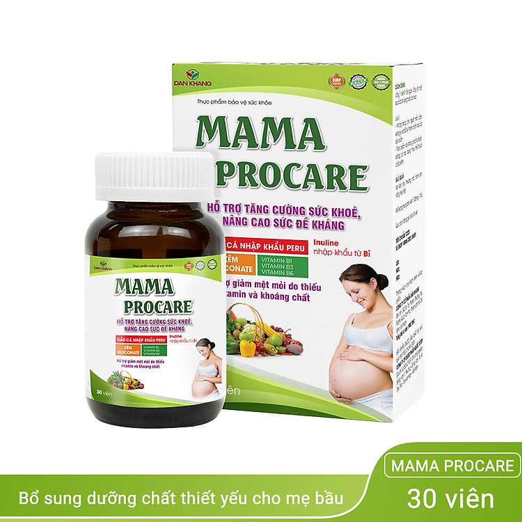 VIên Uống Vitamin Cho Mẹ Bầu Mama Procare Dân Khang Hộp 30 viên