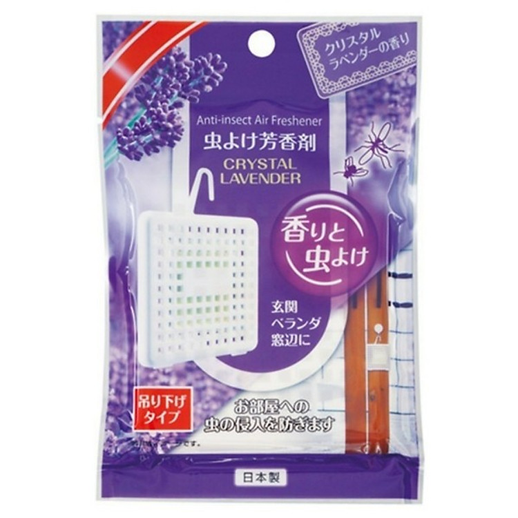 Miếng treo thơm phòng xua muỗi, côn trùng hương lavender nội địa Nhật Bản