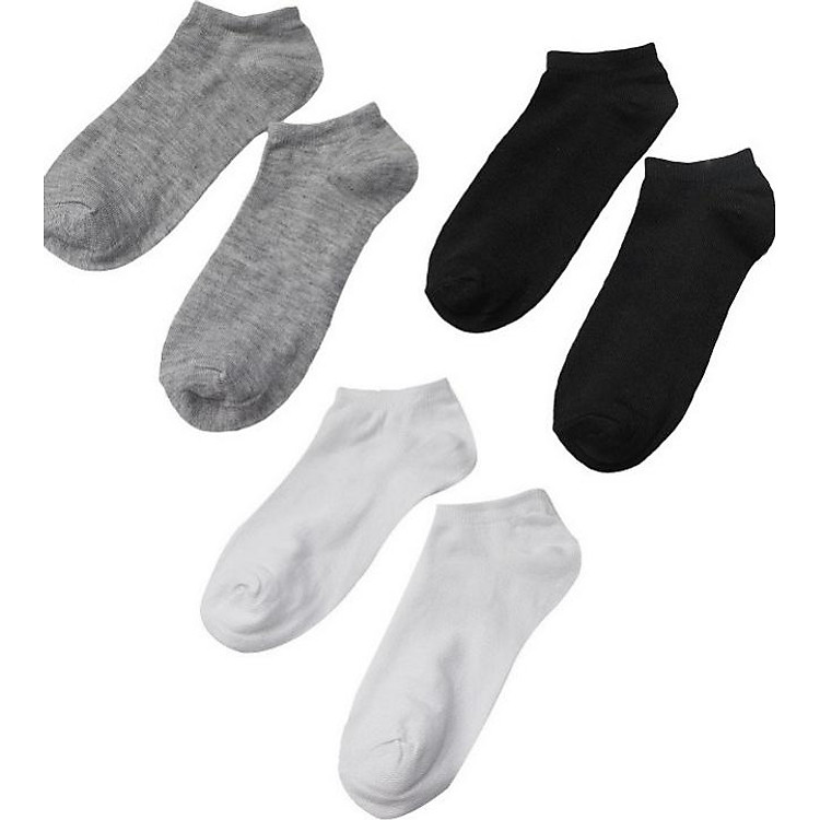 Bộ 06 đôi vớ trơn ngắn thời trang