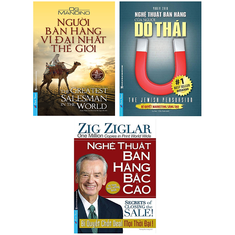 Combo Nghệ Thuật Bán Hàng Bậc Cao + Nghệ Thuật Bán Hàng Của Người Do Thái + Người Bán Hàng Vĩ Đại Nhất Thế Giới (Bộ 3 Cuốn) _FN
