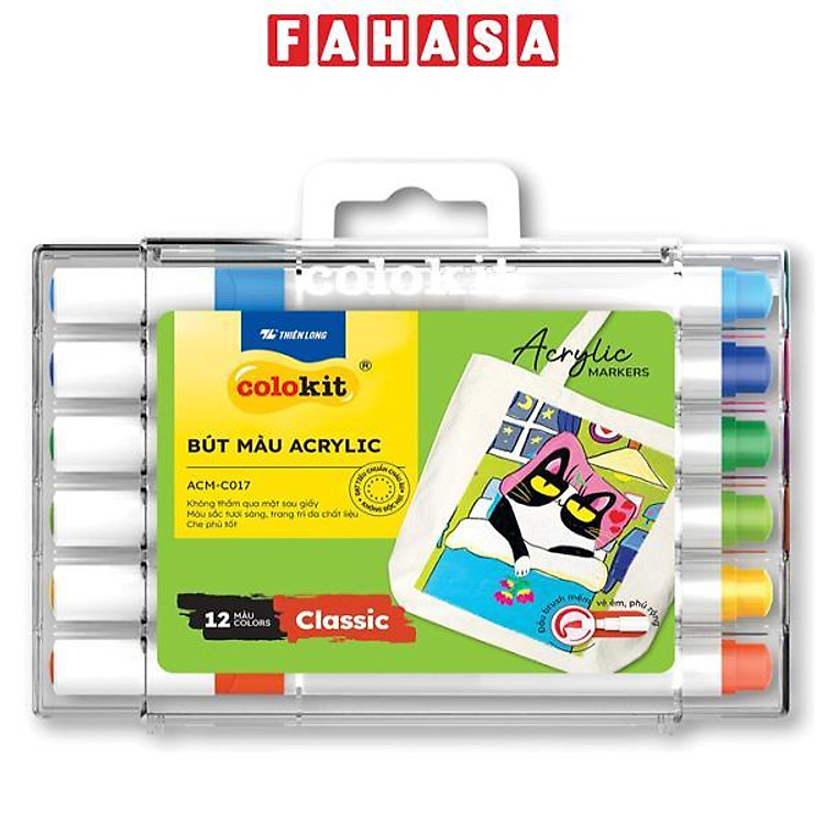 Bộ Bút Màu Acrylic Colokit ACM-C017 (12 chiếc)