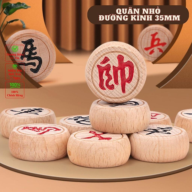 Bộ Cờ Tướng Gỗ Cao Cấp 40x35cm Chính hãng Ưu đãi - Hình ảnh 2