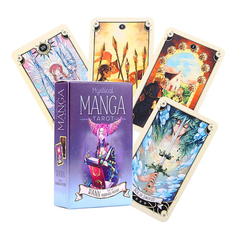 Bộ bài tarot Mystical Manga Tarot kèm quà Chính hãng Giá tốt - Hình ảnh 5