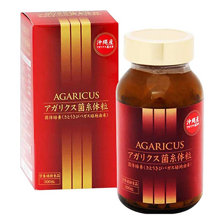 Thực Phẩm Chức Năng Viên Thể Nấm Agaricus Kanehide Bio (300 viên/hộp)