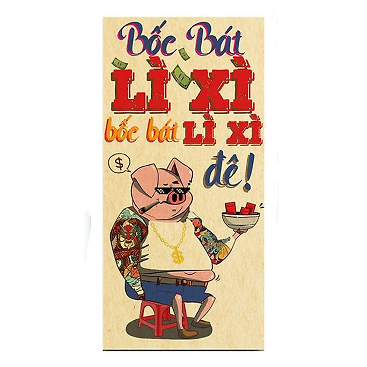 Set 10 Bao Lì Xì 2019 Bốc Bát Lì Xì Đê