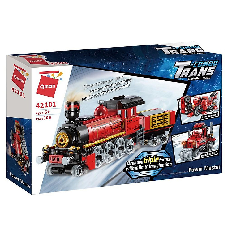 Mua Đồ chơi xếp hình tàu hỏa Qman 42101 Chính hãng Giá rẻ