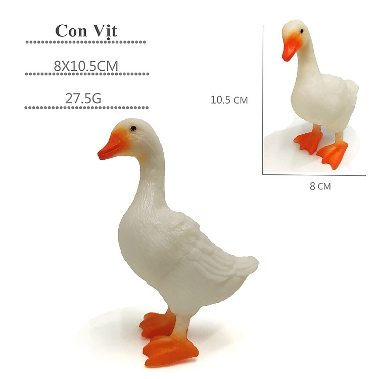 Đồ chơi Vịt nhựa cho bé 8×10.5 cm Chính hãng Giá tốt