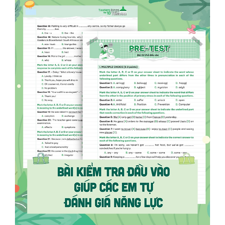 Take Note vào 10 - Ghi chú nhanh ôn thi cấp tốc vào lớp 10 Tiếng Anh - Ảnh 4