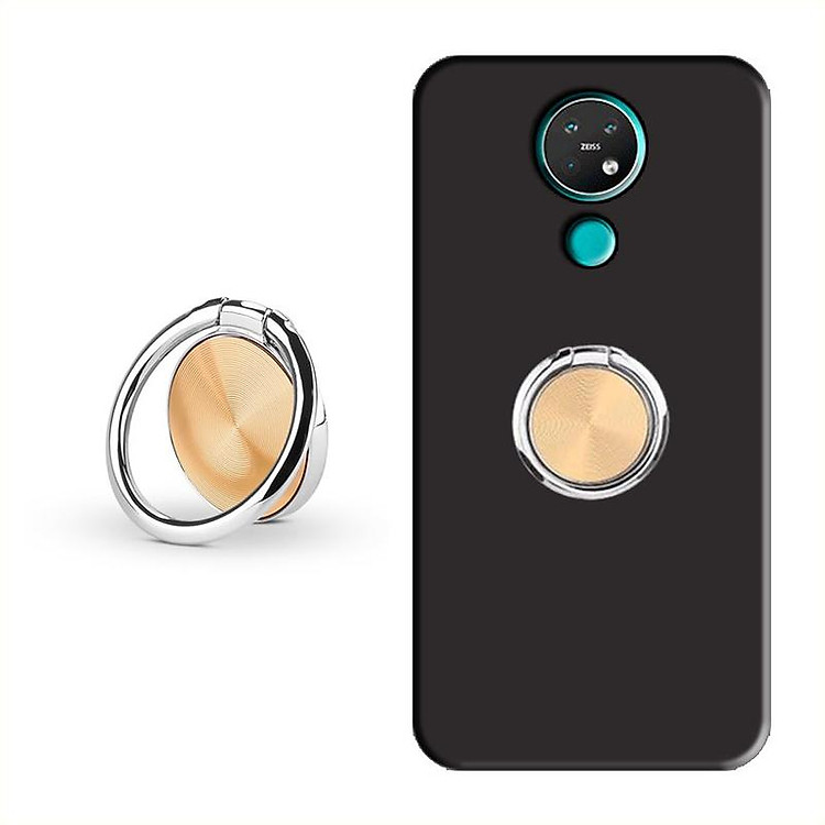 ỐP LƯNG DẺO ĐEN KÈM NHẪN DÀNH CHO NOKIA 7.2