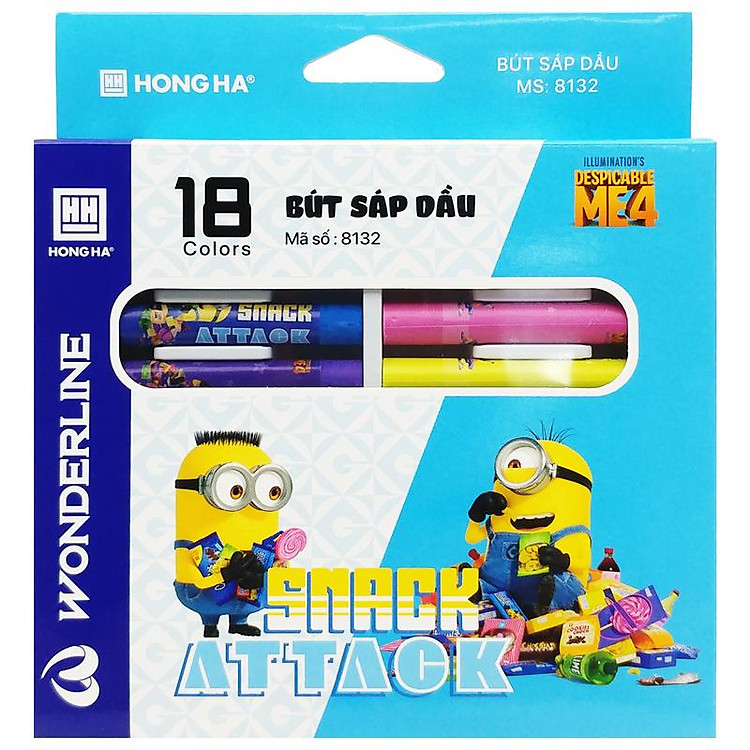 Hộp 18 Bút Sáp Dầu Minions - Ảnh 2