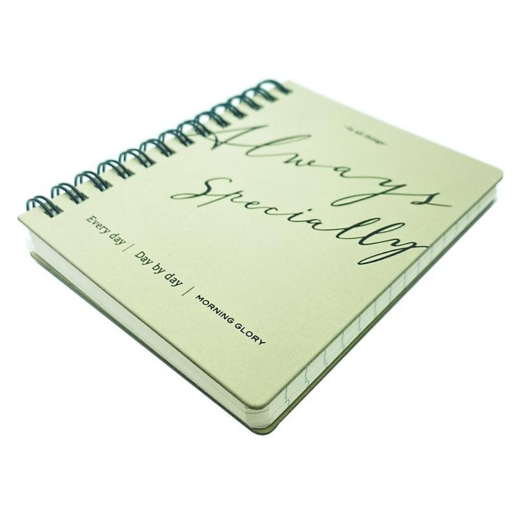 Sổ Ghi Chú Bìa Cứng Lettering Morning Glory 84425 - Màu Trắng - Ảnh 2