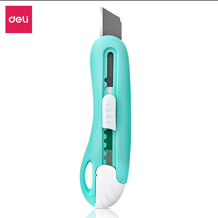 Dao rọc giấy mini 55mm Deli (4 màu) - Ảnh 2