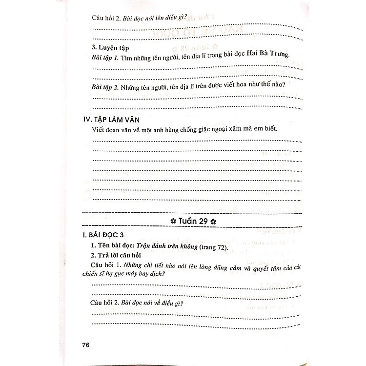 Vở Bài Tập Cuối Tuần Tiếng Việt 3 - Ảnh 5