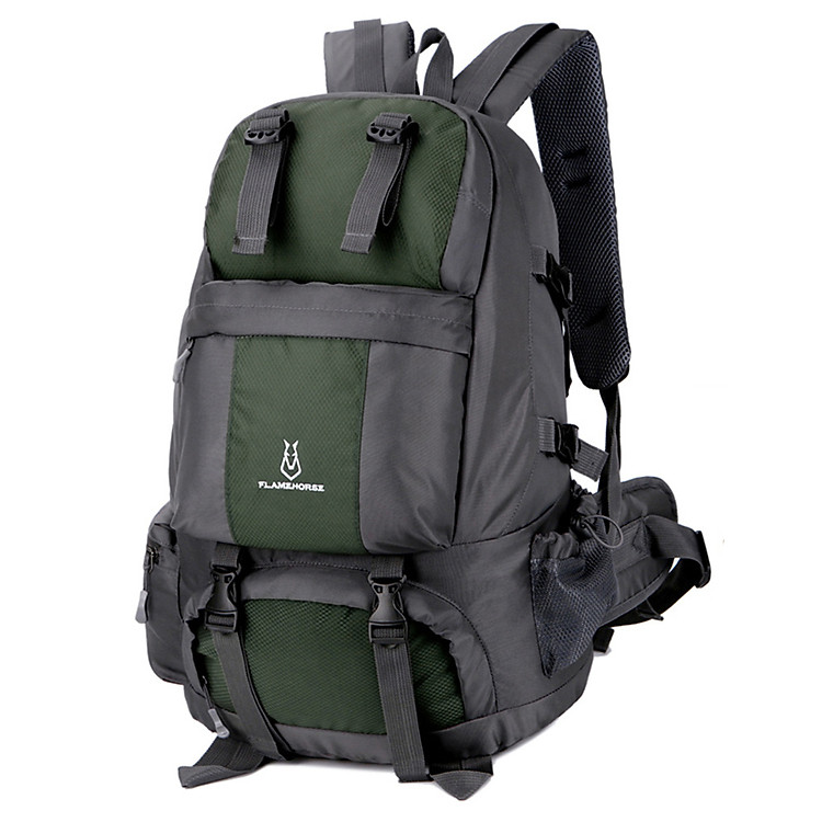Balo leo núi chuyên dụng 50L chống thấm tiện dụng với ngăn đựng giày riêng dùng cho dã ngoại cắm trại ngoài trời