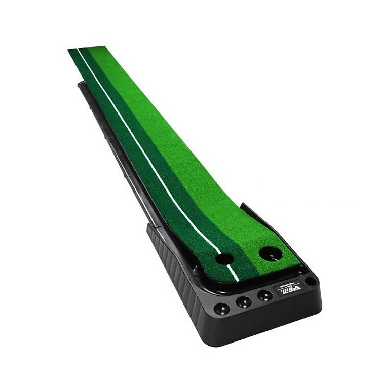 THẢM TẬP GOLF PUTTING - TL004 NEW 2021: Thiết kế cải tiến, có thanh chắn bóng & ray hồi bóng