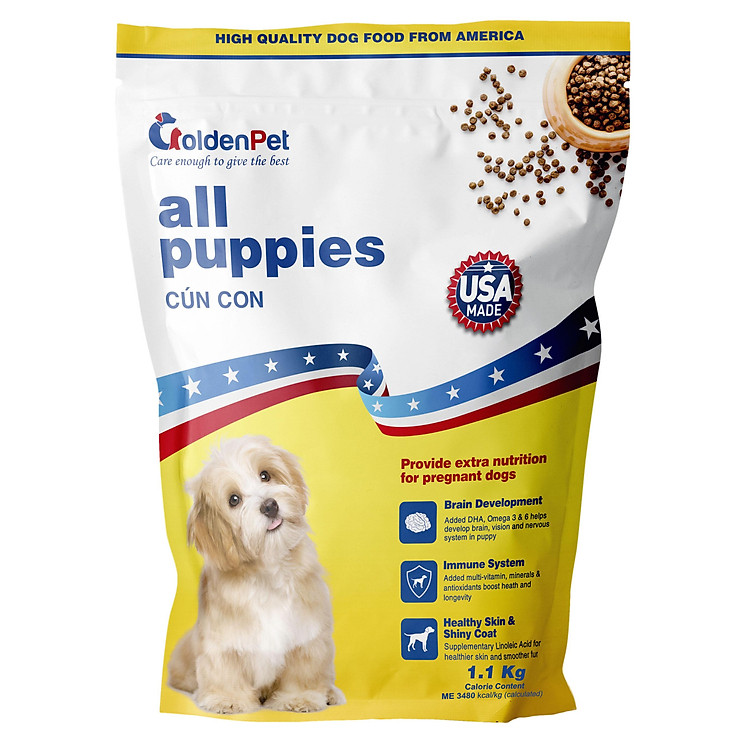Thức ăn chó Golden Pet CÚN CON 1,1kg