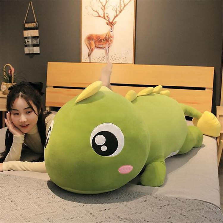60-150CM Size Lớn Dài Khủng Long Đáng Yêu Sang Trọng Đồ Chơi Hoạt Hình Hình Búp Bê Nhồi Bông Cho Bé Gái Sinh Nhật quà Tặng