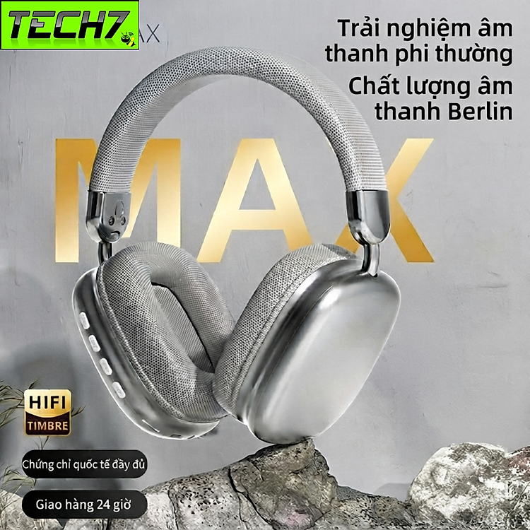Tai Nghe Không dây WH35 kết nối Bluetooth + dây 3.5mm HiFi chống ồn ANC cho PC Laptop smartphone -Hàng nhập khẩu