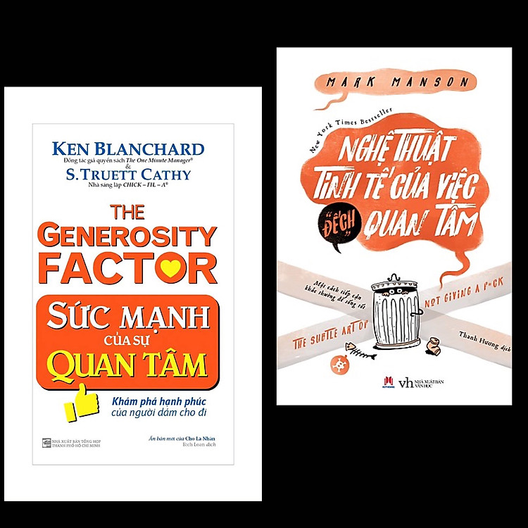 Combo 2 cuốn sách tư duy kĩ năng sống: Sức Mạnh Của Sự Quan Tâm + Nghệ Thuật Tinh Tế Của Việc "Đếch" Quan Tâm