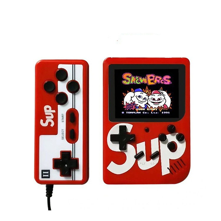 MÁY CHƠI GAME 4 NÚT CẦM TAY SUP MINI GAME BOX, HƠN 400 TRÒ CHƠI