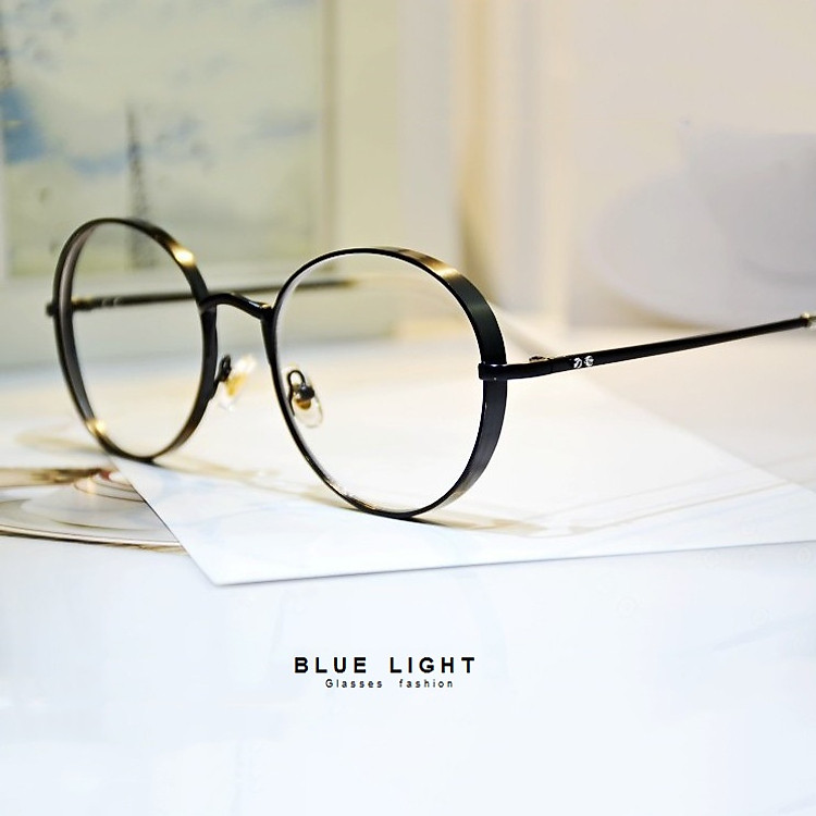Kính Giả Cận, Gọng Kính Cận Nam Nữ Viền Siêu Dày Gọng Đen Không Độ Hàn Quốc - BLUE LIGHT SHOP