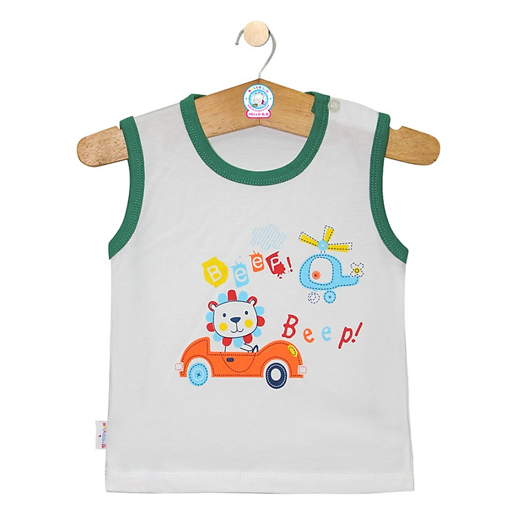 Áo Sát Nách HELLO B&B AL0024 - Viền màu ngẫu nhiên unisex