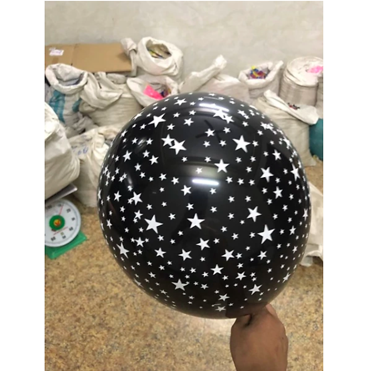 Bịch 100 Quả Bóng Bay Cao Su Chấm Bi Size 35cm (2.8gr) - Vàng - Ảnh 5