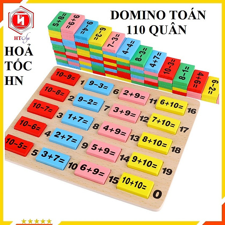 Tìm mua tại Avakids: Đồ Chơi Trí Tuệ Domino Toán Học - Ngập tràn khuyến mãi