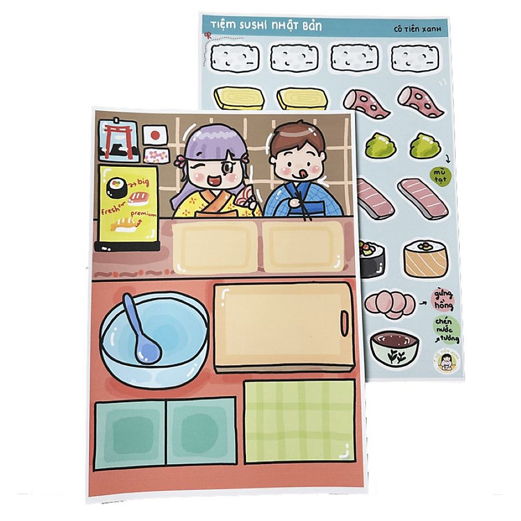 Bộ Tranh Tương Tác Cô Tiên Xanh Chính hãng Tiết kiệm - Hình ảnh 4