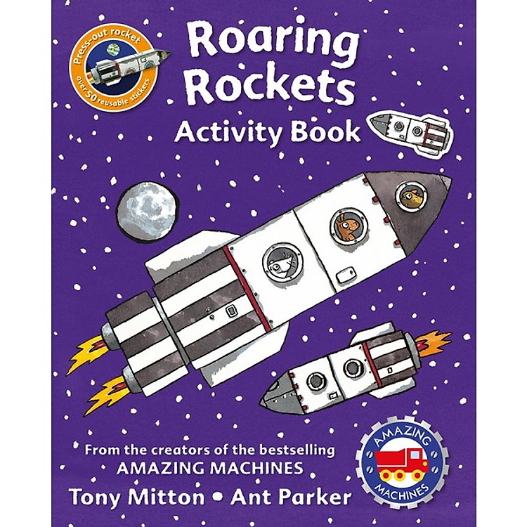 Sách Amazing Machines Roaring Rockets Activity Book