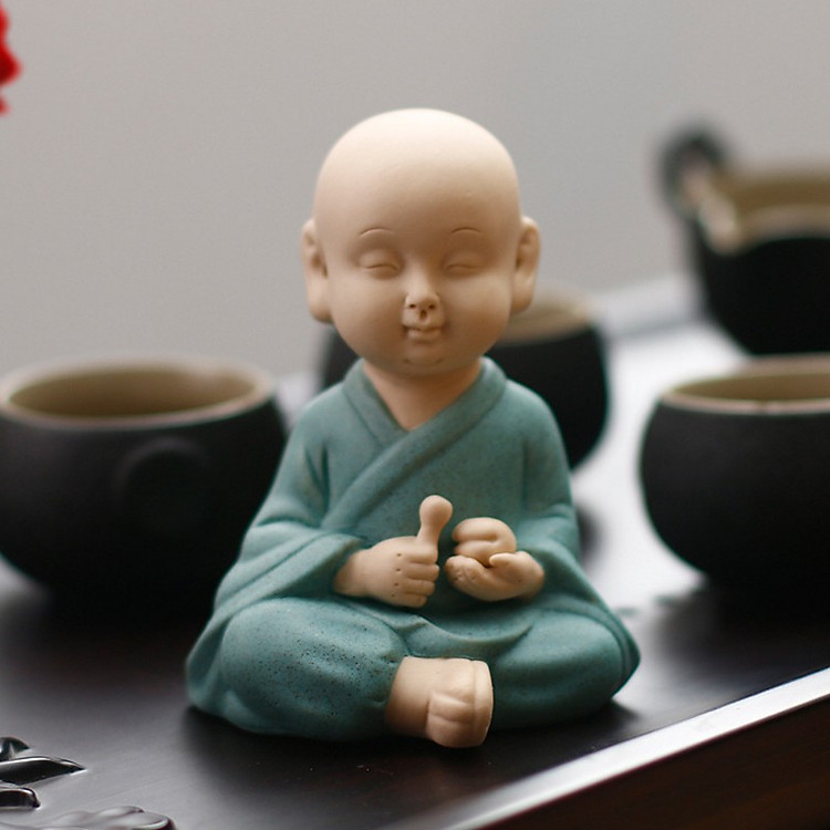 Tượng Tiểu Học Đạo Gốm Màu