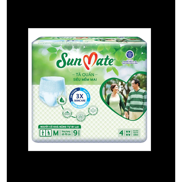 Mua Combo 6 Gói Tã Quần Sunmate M9 Chính hãng Giá rẻ