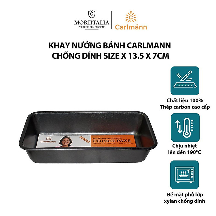 Khay nướng bánh Carlmann chống dính tiện dụng an toàn SL-L001