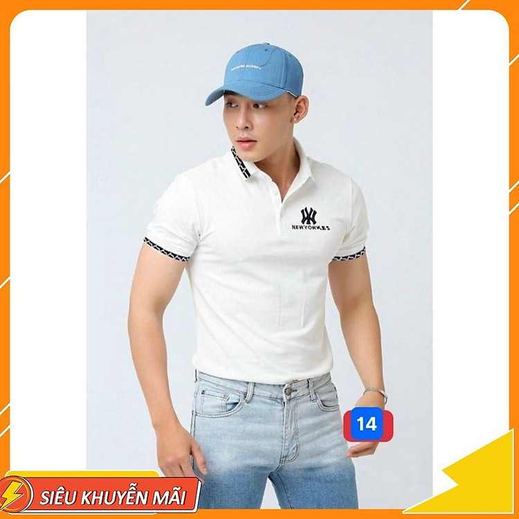 Áo thun Polo nam cao cấp FREESHIPÁo Phông Nam tay ngắn cổ bẻ thun cotton cao cấp GH48