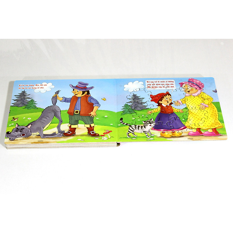 Sách xếp hình Tia Sáng - Cô bé quàng khăn đỏ Chính hãng Giá rẻ - Hình ảnh 5