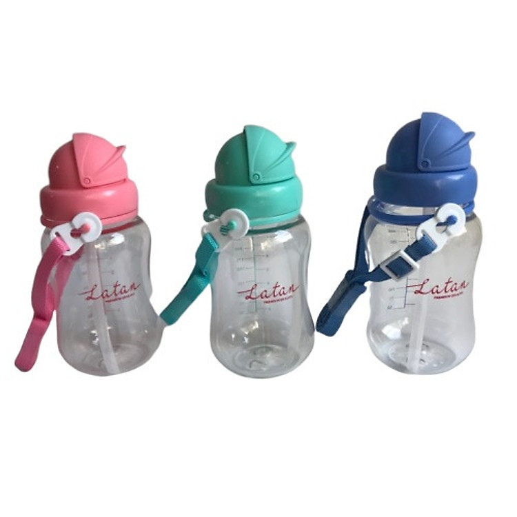 Bình uống nước ống hút LaTan có dây xách 250ml